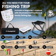 thumbnail image 2 of DaddyGoFish Kids Fishing Pole – Telescopic Rod & Reel Combo with Collapsible Chair, Rod Holder, Tackle Box, Bait Net and Carry Bag for Boys and Girls, 2 of 7
