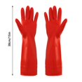 thumbnail image 2 of 1 Pair Household Heavy Duty Cleaning Work Safety Cuffs Thick Sleeve Car Washing Latex Long Gloves Kitchen Gloves Protective Gauntlets Rubber Gloves BEIGE S, 2 of 8