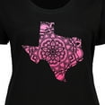 thumbnail image 4 of Inktastic Texas Silhouette Mandala Women's Plus Size T-Shirt, 4 of 5