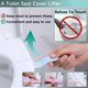 thumbnail image 5 of Escobilla de baño de 44 x 8 cm Escobilla de baño de silicona antibacteriana Escobilla de baño Juego de escobas con soporte para colgar Pinzas ocultas Gancho adhesivo de barro de diatomeas Mango de tapa de inodoro para el hogar Rojo Verde, 5 of 5