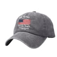 thumbnail image 2 of Helii 250th Anniversary Semiquincentennial Baseball Cap – 1776-2026 Washed Cotton Hat for Men Women, Vintage Distressed American Flag 4th of July Cap, Patriotic Hat Dark Gray,A, 2 of 3