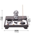 thumbnail image 4 of Asian Japanese Feng Shui Sand Zen Garden Buddha Incense & Candle HY201B, 4 of 4