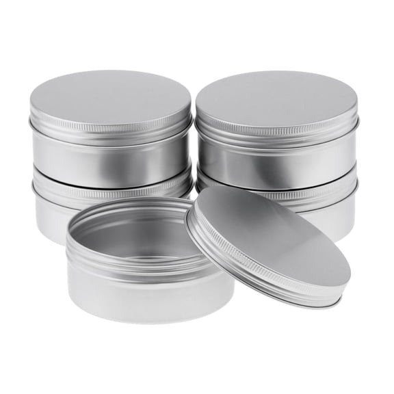Set of 10 15 / 25ml Jar Empty Jar Screw Jars Made of Aluminum with Screw Lid Aluminum Jar Containers for Cosmetic Tea And , 250ml