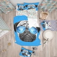 thumbnail image 2 of Designart 'Pug Dog with Mirror Sunglasses' Modern & Contemporary Duvet Cover Set, 2 of 2