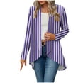 thumbnail image 2 of Weiqiqre Sweatshirt for Women, Open Front Cardigan, Long Sleeve Soft Ribbed Knit All-Season Outerwear with Irregular Hem, 2 of 7