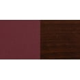 thumbnail image 6 of Emma + Oliver Solid Back Walnut Wood Barstool, Burgundy Vinyl Seat, 6 of 6