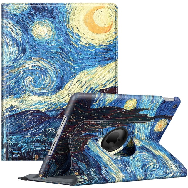 Funda giratoria Fintie para iPad de 9ª, 8ª y 7ª generación de 10,2 pulgadas, azul