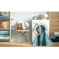 thumbnail image 2 of Ahgly Company Machine Washable Indoor Rectangle Transitional Blue Jay Blue Area Rugs, 2' x 5', 2 of 7