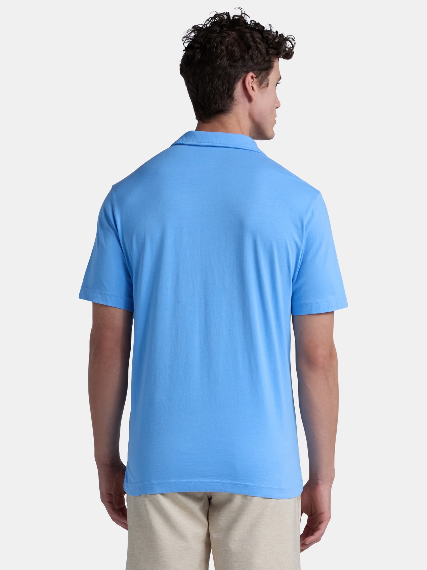 George Men's & Big Men's 2-Pack Short Sleeve Jersey Polo with Pocket, Sizes S-3XL