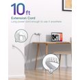 thumbnail image 3 of Protector contra sobretensiones, enchufe Addtam, 15 AC, 3 USB, 10 m, 3 of 8