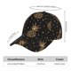 thumbnail image 2 of Balery Gold Glitter Pineapples Gorra de béisbol de tamaño ajustable para correr, entrenar y actividades al aire libre. Gorra de papá para todas las estaciones., 2 of 6