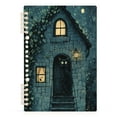 thumbnail image 2 of WOBOGO Black Cat Night Scene Notebook College Horizontal Grid Paper Ink Spill Resistant Water Resistant Cover 8.3x5.7x0.4in, 2 of 8