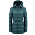 thumbnail image 3 of Gvmfive Women's Splashproof Hooded Windproof Lightweight Jacket Long Coat, 3 of 4