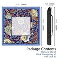 thumbnail image 2 of Paisley Mahjong Mat with Rules, 31.5*31.5in Anti Slip American Mahjong Mat for Table, Noise Reduction, Neoprene Mah jongg Mats with Carrying Bag & 3 Dices, Mahjong Set Gift, Board Tile Games Mats, 2 of 7