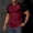 Red, variant on Muscularfit Baseball Shirt Men's T-Shirts Muscle Baggy Gym Tops Shirt V-Neck Short Sleeve Gray Classic T-Shirt Tee Shirts Mens,XXL