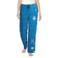 thumbnail image 2 of Picia Blue Christmas Womens Soft Woven Cotton Elastic Waistband Sleep Pajama Pant Lounge Sleep Pant With Pockets And Drawstring-XX-Large, 2 of 9