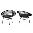 thumbnail image 2 of Handcrafted Polyethylene Rattan / Any Outdoor Setting / Comfortable Basket Chair Pair, 2 of 7