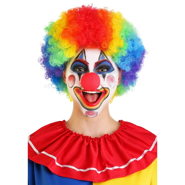 Peluca de disfraz Forum Novelties Jumbo Afro Rainbow para adultos