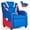Blue, variant on Kids Recliner Chair Gaming Sofa PU Leather Armchair w/Side Pockets Pink