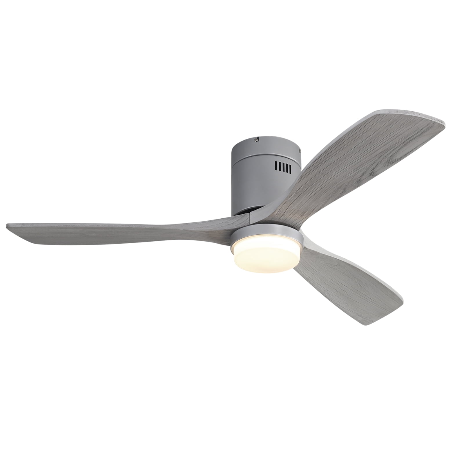 Sofucor 52" Indoor/Outdoor Low Profile Ceiling Fan with LED Light and Remote