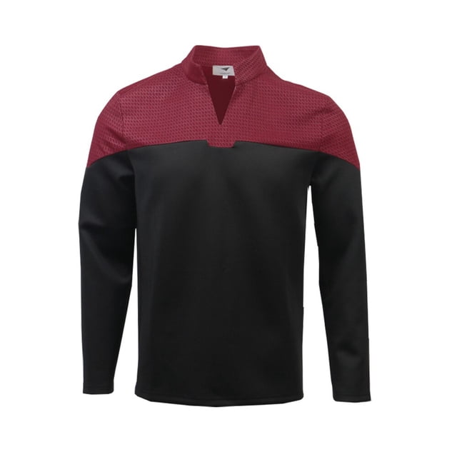 Cosplay de Star Trek Admiral JL Picard uniforme rojo Startfleet Top camisas disfraces hombre chaqueta superior fiesta de Halloween ProprojoXXXL Deng Xun unisex
