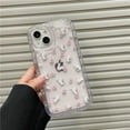 thumbnail image 2 of Compatible with iPhone Case,Cute Kawaii Lovely Rabbit Bunny Flower Floral Clear Camera Lens Protection Silicone Transparent Soft Shockproof Cover Phone Case (White,iPhone 14), 2 of 6