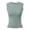 Light Green, variant on Women's Built-In Bra Round Neck Sleeveless Casual Tank Top For Summer Outdoor Music Festival And Everyday Wear