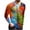 Orange, variant on Qingpeng Men's Shirt Casual Round Neck Long Sleeve Shirt for Men