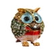 thumbnail image 3 of Joyero de búho, adorno coleccionable creativo, figura de búho para anillos Verde dorado, 3 of 9