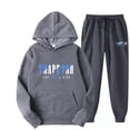 thumbnail image 1 of 2023 New Blue TRAPSTAR Letter Print Men‘s Sweatshirt Trendy Men‘s Fleece Hoodie Set, 1 of 6