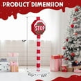 thumbnail image 4 of imerelez Pre-lit Santa Stop Sign with 70 LEDs - 52" Tall Road Sign Christmas Decor, Weather-Resistant Metal Frame & Stakes for Outdoor Indoor Holiday Cheer, 4 of 9