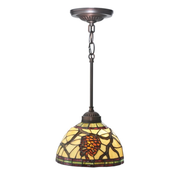 Meyda Tiffany 106290 1 Light 8" Wide Mini Pendant - Bronze