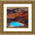 thumbnail image 1 of Yang, BJ 15x15 Gold Ornate Wood Framed with Double Matting Museum Art Print Titled - A Blue Heart, 1 of 4