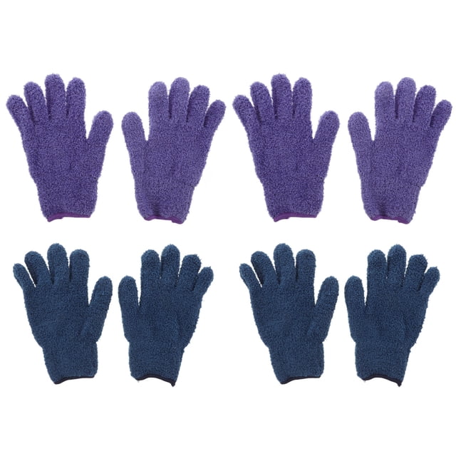 unbranded 4Ud Guantes De Microfibra Para Limpieza Y Eliminación De Polvo En Hogar Y Auto
