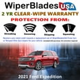 thumbnail image 2 of 2021 Ford Expedition Beam Wiper Blades Wipers w/2yr Warranty (Set of 3) w/Rear Wiper, 2 of 5