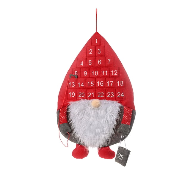 Calendario De Adviento De Navidad Tela No Tejida Calendario De Pared De Navidad Calendario De Cuenta Regresiva Divertido 24 Días Bolsillos Calendario Colgantes Decoración Para La Pared Decoración sonducket HA026809-02