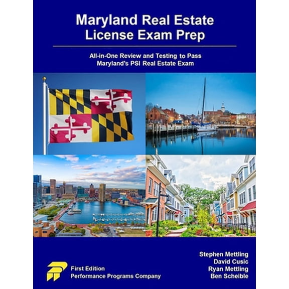 Pre-Owned Maryland Real Estate License Exam Prep: All-in-One Review and Testing to Pass Maryland's PSI Real Estate Exam (Paperback) 0915777630 9780915777631