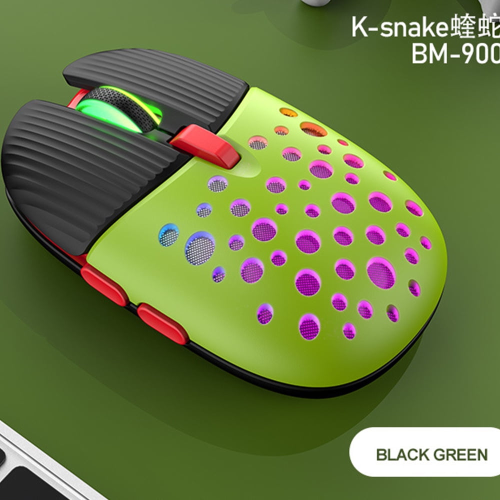Wireless Mouse Bluetooth Mouse Beetle Design Silent Mouse Rgb Light