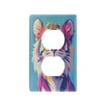 thumbnail image 3 of Switch Panel Switch Decoration 2.76x4.53x0.28 Inches Unused Outlet Cover Switch Plate Wall Plates Living Room Kitchen Bedroom Study Switches Rainbow Tiger Cub, 3 of 8