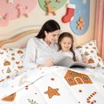 thumbnail image 5 of Manfei Traditional Xmas Pink Christmas 7 Pieces Full Size Bedding Sets,Winter Holiday Full Size Bed in a Bag,Xmas Reversible, 5 of 7