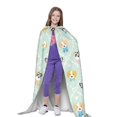 thumbnail image 4 of Honeii Different Breeds of Dogs Print Poncho Cape, Cloak Coat, Snuggly Hooded Wearable Blanket, Hooded Cape For Teenagers,Halloween Costumes-Large, 4 of 7