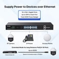 thumbnail image 3 of Switch PoE Tenda TEG1120P-16-250W con soporte para rack Gigabit de 16 puertos, 3 of 6