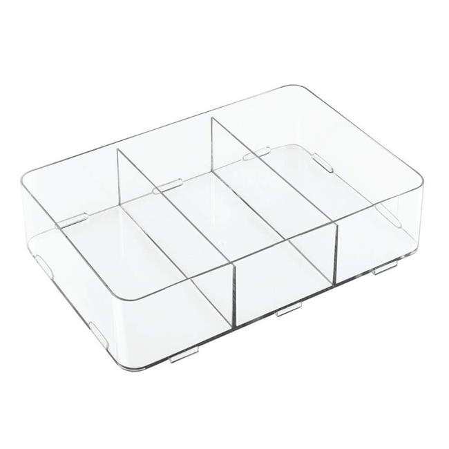 Interdesign 42510 8 X 12 X 3 In Clear Clarity Interlocking