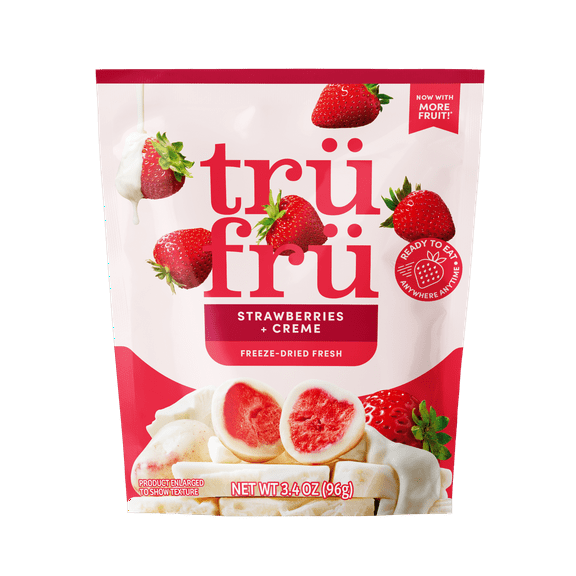 Tru Fru Freeze Dried Strawberries & Crème, 3.4 oz
