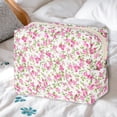 thumbnail image 5 of Quilted Makeup Bag Rose Red Floral Makeup Bags Cute Makeup Bags Cosmetic Bags for Women Girls, 5 of 7