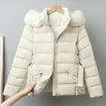thumbnail image 5 of Winter Jackets for Women Short Padded Coat Winter Warm Thermal Outerwear With Hood Detachable Windproof Jacket For Cold Weather Winter Coats for Women, 5 of 7