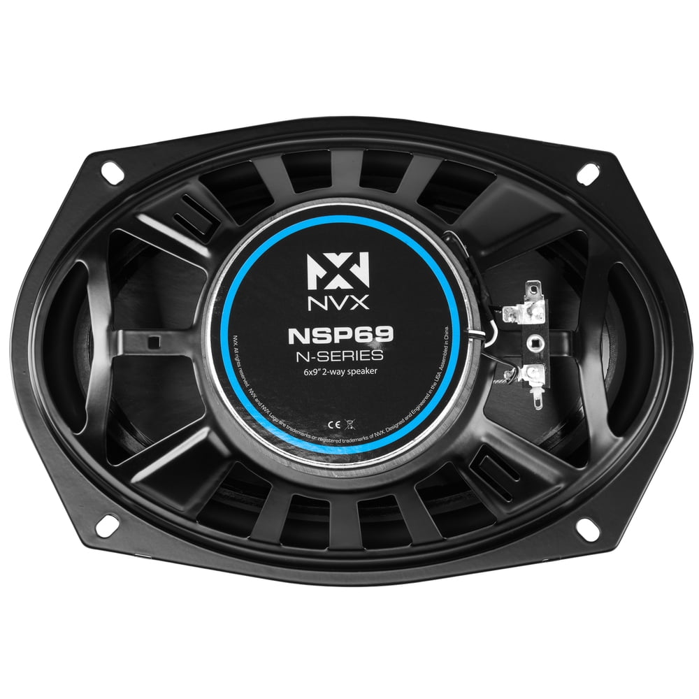 NVX Front Door 6" x 9" Coaxial Car Speaker Upgrade Pack for Select 2002-2011 Toyota Camry 900W Peak