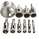 thumbnail image 5 of Surface Milling Cutter 10pcs Diamond Drill Bit Set 8mm50mm Diamond Glass Tool Fiber Ceramic Tile Hole Opener Electric Drill Tool Accessories, 5 of 5