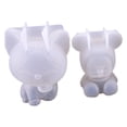 thumbnail image 2 of Molde de silicona con forma de conejo con bendición de unicornio tridimensional con una variedad de animales geométricos de osos, 2 of 2