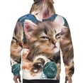 thumbnail image 7 of Fotbe Men's Hoodie with Playful Cat Pattern - Kangaroo Pocket Pullover Hooded Sweatshirt, Perfect for Daily Wear, Travel, and Home-Medium, 7 of 7